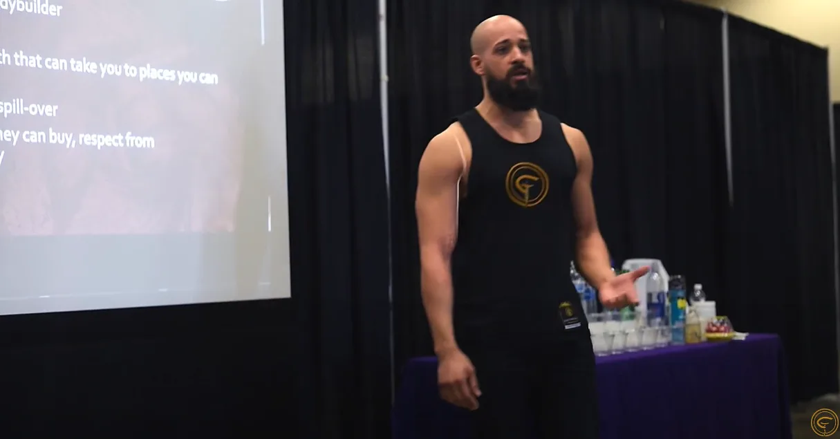 PICTURE OF ANGEL GIVING A PRESENTATION AT ANAHEIM BUSINESS CENTER